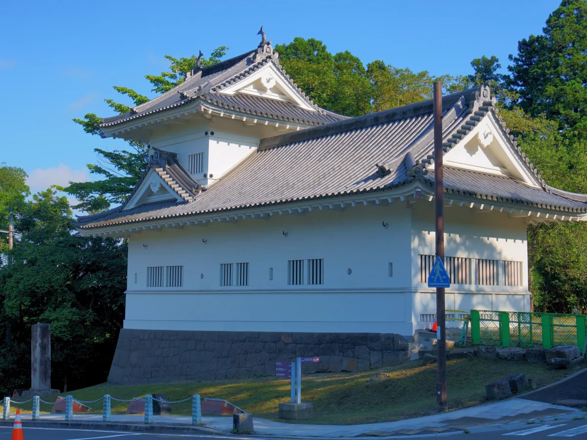 仙台城大手門脇櫓。1967年に再建された櫓