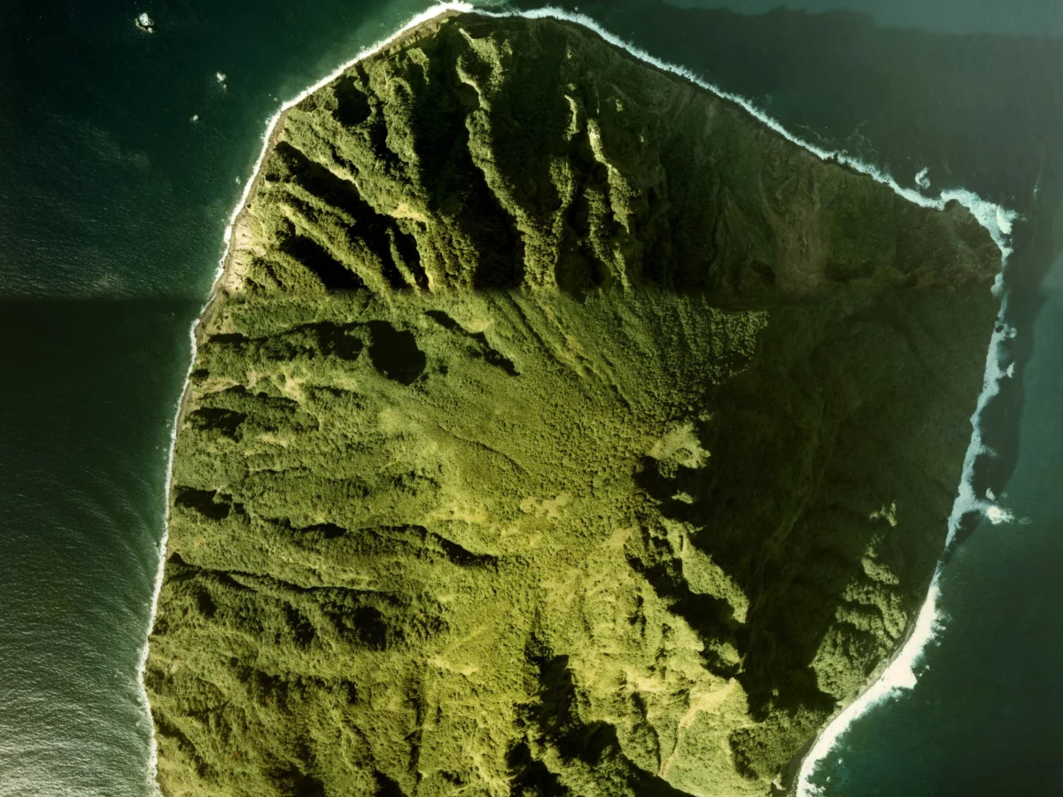 南硫黄島の航空写真