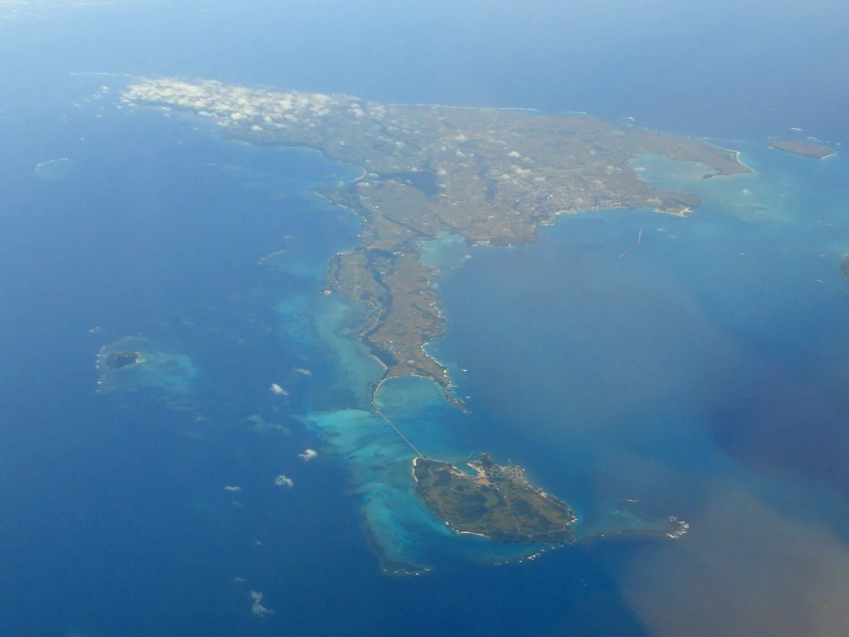 上空から見た宮古島