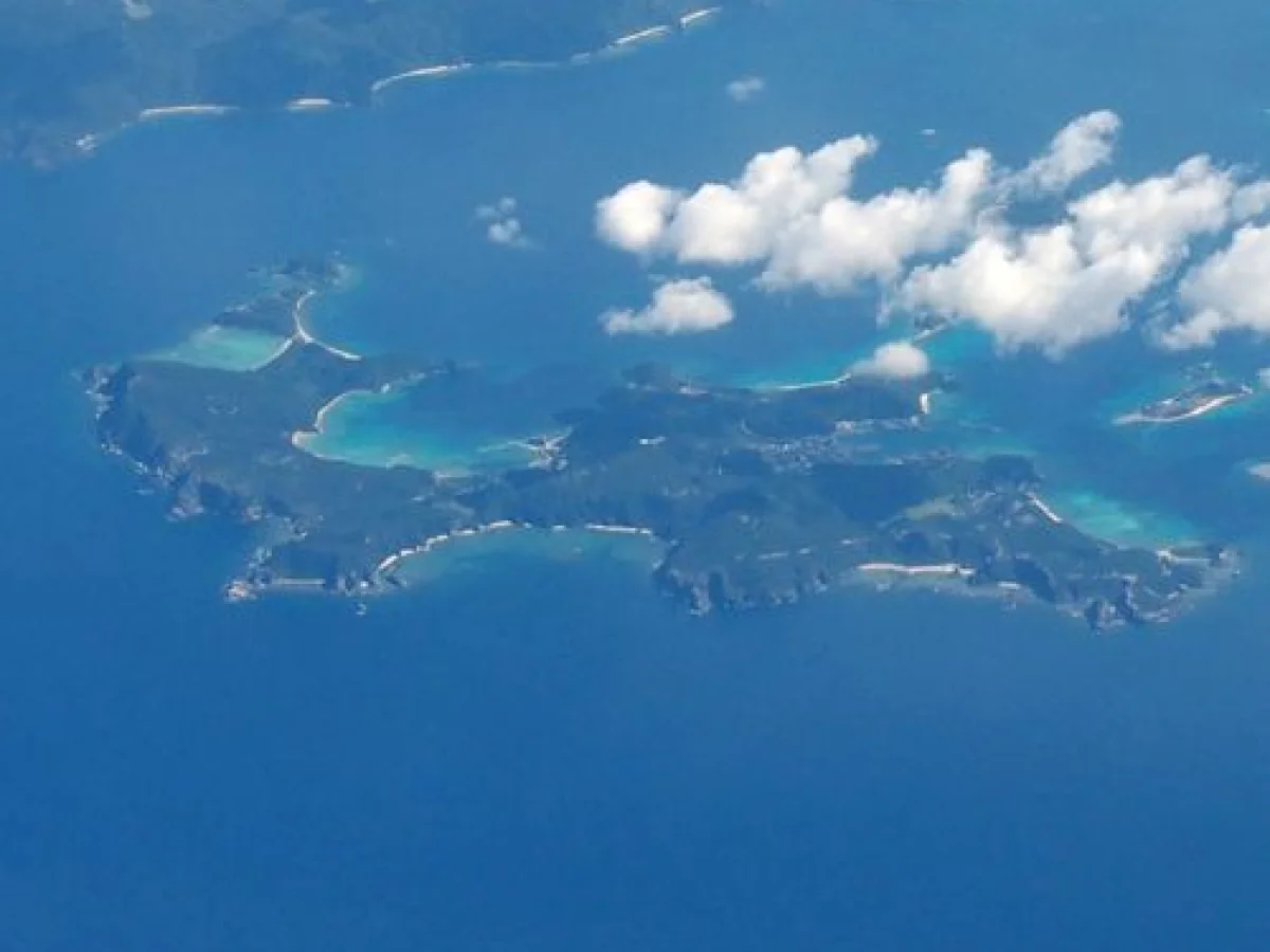 沖縄県座間味村 座間味島の航空写真